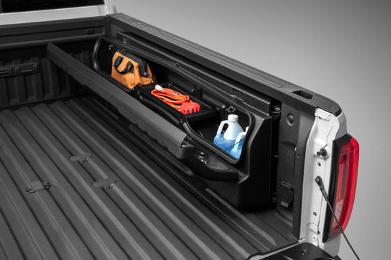 84895871 - : Bed Tool Box W/Codeable Key, Side-Mount for Chevrolet: Silverado 2500 HD, Silverado 3500 HD | GMC: Sierra 2500 HD, Sierra 3500 HD Image