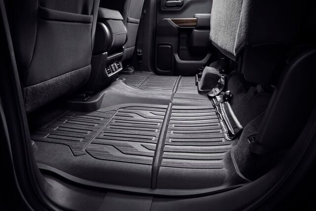 84375016 - Interior: Second-Row Premium All-Weather Interlocking Floor Liner in Dark Atmosphere for GMC: Sierra 1500, Sierra 2500 HD, Sierra 3500 HD Image
