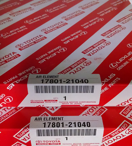 17801210402 - : 2 Pack of Genuine Toyota Air Filters for Toyota Image