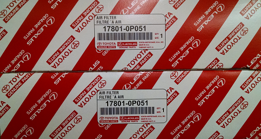 17801YZZ112 - : 2 Pack of Genuine Toyota Air Filters for Toyota Image