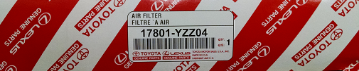 17801YZZ042 - : 2 Pack of Genuine Toyota Air Filters for Toyota Image
