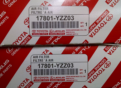 17801YZZ032 - : 2 Pack of Genuine Toyota Air Filters for Toyota Image
