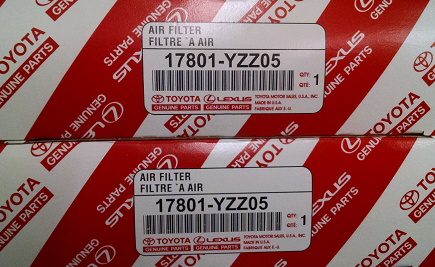 17801YZZ052 - : 2 Pack of Genuine Toyota Air Filters for Toyota Image