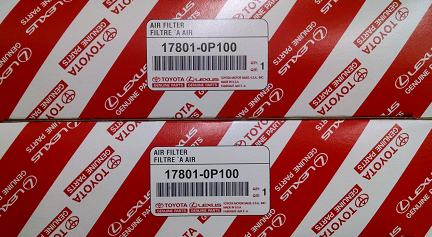 178010P1002 - : 2 Pack of Genuine Toyota Air Filters for Toyota Image