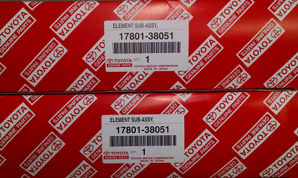 17801YZZ132 - : 2 Pack of Genuine Toyota Air Filters for Toyota Image