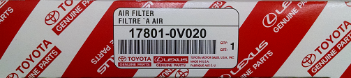 17801YZZ102 - : 2 Pack of Genuine Toyota Air Filters for Toyota Image
