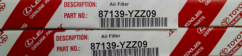 87139YZZ092 - : 2 Pack of Genuine Toyota Cabin Air Filters for Toyota Image