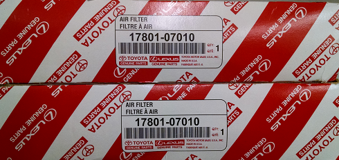 17801070102 - : 2 Pack of Genuine Toyota Air Filters for Toyota Image