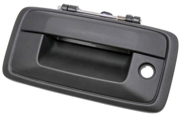 84203908 - : Black Tailgate Handle for Chevrolet: Silverado 1500, Silverado 2500 HD, Silverado 3500 HD | GMC: Sierra 1500, Sierra 2500 HD, Sierra 3500 HD Image