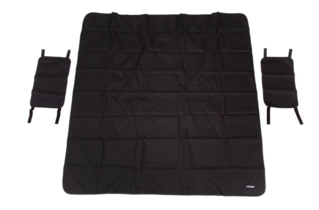 19354226 - Interior: Cover, Rear Bench Seat Protector for Buick: Enclave, Encore, Encore GX, Envision, Envista | Cadillac: Escalade, Escalade ESV, LYRIQ, XT4, XT5, XT6 | Chevrolet: Blazer, Blazer EV, Colorado, Equinox, Equinox EV, Silverado 1500, Silverado 1500 LD, Silverado 2500 HD, Silverado 3500 HD, Suburban, Suburban 3500 HD, Tahoe, Traverse, Trax | GMC: Acadia, Acadia Limited, Canyon, Envoy, Envoy XL, Envoy XUV, Sierra 1500, Sierra 1500 Classic, Sierra 1500 Limited, Sierra 2500 HD, Sierra 3500 HD, Terrain, Yukon, Yukon XL, Yukon XL 1500, Yukon XL 2500 Image