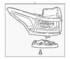 86785340 - : (Replaces 85133095) F Lamp for Chevrolet: Traverse, Traverse Limited Image