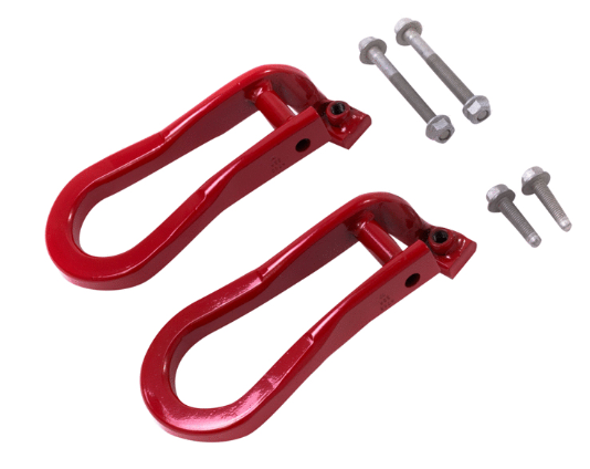 84156764 - Trailering: Front Recovery Hook - Cardinal Red for Chevrolet: Silverado 2500 HD, Silverado 3500 HD | GMC: Sierra 2500 HD, Sierra 3500 HD Image