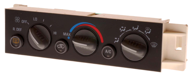 9378805 - Body: Heater Control for Cadillac: Escalade | Chevrolet: C1500, C2500, C3500, C3500HD, K1500 Pickup, K2500 Pickup, K3500 Pickup, Suburban C1500, Suburban C2500, Suburban K1500, Suburban K2500, Tahoe | GMC: C1500 Pickup, C2500 Pickup, C3500 Pickup, C3500HD, K1500 Pickup, K2500 Pickup, K3500 Pickup, Suburban C1500, Suburban C2500, Suburban K1500, Suburban K2500, Yukon Image