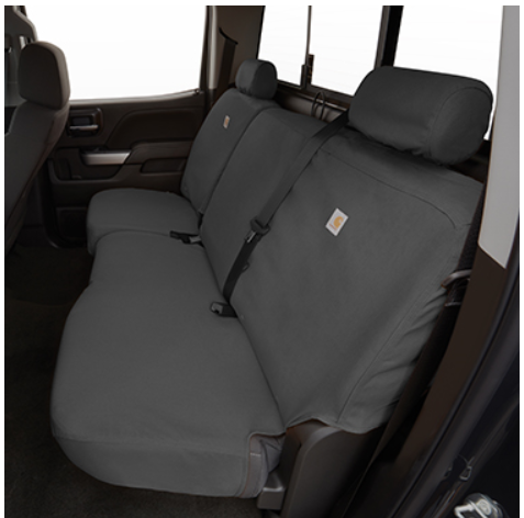 84416769 - : Cover, Carharttandreg; Split-Gray Rear Bench Seat Package for Chevrolet: Silverado 2500 HD, Silverado 3500 HD | GMC: Sierra 1500, Sierra 2500 HD, Sierra 3500 HD Image
