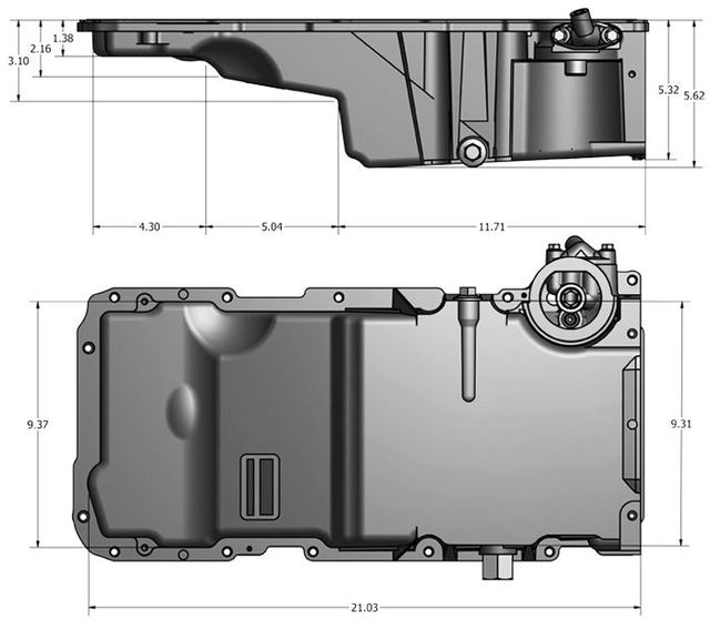 12628771 - : F-Car Oil Pan for GM Image