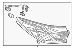 86270060 - : (Replaces 85039997) Passenger Side Tail Lamp for GM Image