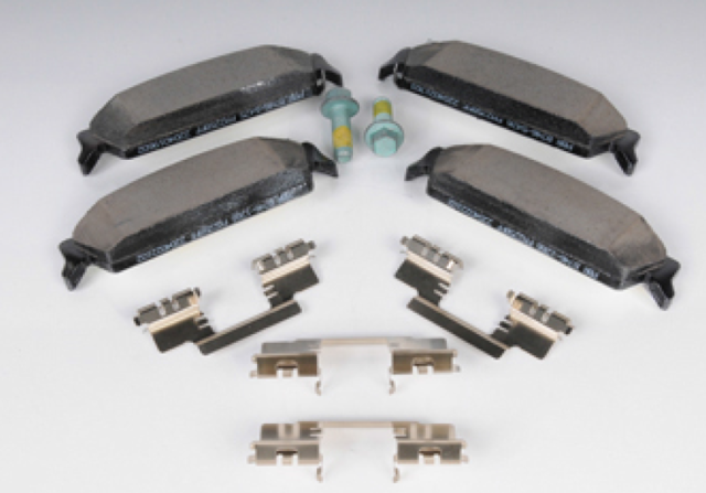 19329677 - Brakes: Brake Pads for Cadillac: Escalade, Escalade ESV, Escalade EXT | Chevrolet: Avalanche, Silverado 1500, Silverado 2500 HD, Suburban 1500, Suburban 2500, Tahoe | GMC: Sierra 1500, Sierra 2500 HD, Yukon, Yukon XL 1500, Yukon XL 2500 Image