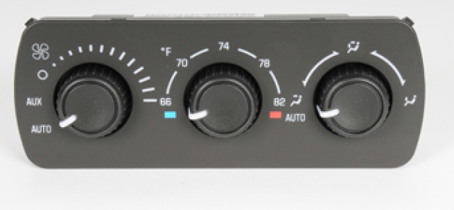 15112020 - HVAC: Heater &amp; AC Control for Cadillac: Escalade, Escalade ESV, Escalade EXT | Chevrolet: Avalanche 1500, Avalanche 2500, Silverado 1500, Silverado 1500 HD, Silverado 2500, Silverado 2500 HD, Silverado 3500, Suburban 1500, Suburban 2500, Tahoe | GMC: Sierra 1500, Sierra 1500 HD, Sierra 2500, Sierra 2500 HD, Sierra 3500, Yukon, Yukon XL 1500, Yukon XL 2500 Image