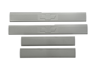 17802520 - Exterior: Door Sill Plates for Chevrolet: Avalanche, Silverado 1500, Silverado 1500 Classic, Silverado 1500 HD, Silverado 1500 HD Classic, Silverado 2500, Silverado 2500 HD, Silverado 2500 HD Classic, Silverado 3500, Silverado 3500 Classic, Silverado 3500 HD, Suburban 1500, Suburban 2500 Image