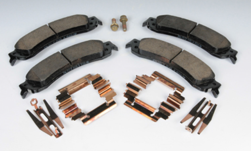 18045936 - Brakes: Brake Pads for Cadillac: Escalade, Escalade ESV, Escalade EXT | Chevrolet: Avalanche 1500, Avalanche 2500, Silverado 1500, Suburban 1500, Tahoe | GMC: Sierra 1500, Sierra 1500 HD, Sierra 2500, Sierra 2500 HD, Sierra 3500, Yukon, Yukon XL 1500 Image