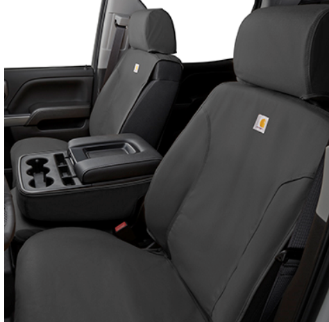 84416766 - Interior: Carharttandreg; Split-Bench Gray Seat Package for Chevrolet: Silverado 1500 LD, Silverado 2500 HD, Silverado 3500 HD, Suburban, Suburban 3500 HD, Tahoe | GMC: Sierra 1500, Sierra 1500 Limited, Sierra 2500 HD, Sierra 3500 HD, Yukon, Yukon XL Image