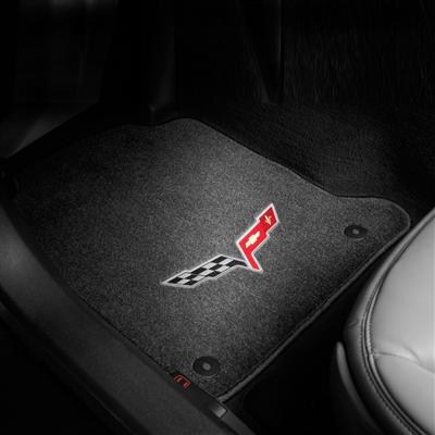 19172504 - Interior: Floor Mats, Premium Carpet, Crossed-Flag Logo for Chevrolet: Corvette Image