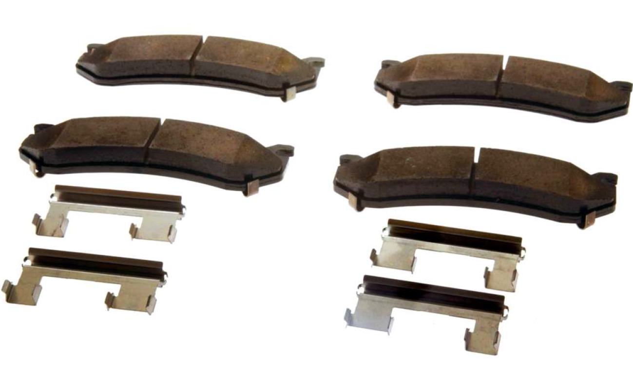 19210705 - Brakes: Brake Pads for Cadillac: Escalade, Escalade ESV, Escalade EXT | Chevrolet: Astro, Avalanche 1500, Avalanche 2500, Silverado 1500, Silverado 1500 Classic, Silverado 1500 HD, Silverado 1500 HD Classic, Silverado 2500, Silverado 2500 HD, Silverado 2500 HD Classic, Silverado 3500, Silverado 3500 Classic, Silverado 3500 HD, Suburban 1500, Suburban 2500, Tahoe | GMC: Safari, Sierra 1500, Sierra 1500 Classic, Sierra 1500 HD, Sierra 1500 HD Classic, Sierra 2500, Sierra 2500 HD, Sierra 2500 HD Classic, Sierra 3500, Sierra 3500 Classic, Sierra 3500 HD, Yukon, Yukon XL 1500, Yukon XL 2500 | Hummer: H2 Image
