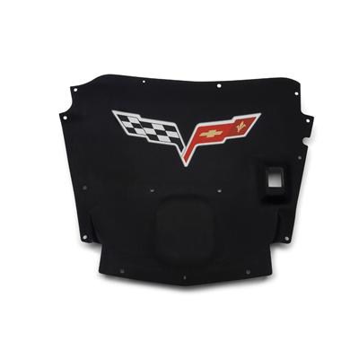 19214017 - : Under Hood Liner - Crossed Flags Logo for Chevrolet: Corvette Image