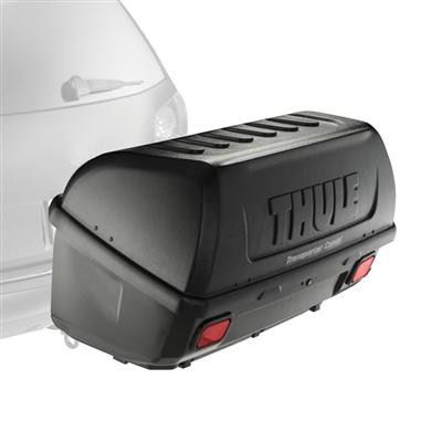 19257871 - Cargo Management - Exterior: Hitch Mounted Cargo Box By Thuleandreg for Buick: Enclave, Envision | Cadillac: CTS, Escalade, Escalade ESV, Escalade EXT, SRX, XT4, XT5, XT6 | Chevrolet: Avalanche, Blazer, Colorado, Equinox, Express 1500, Express 2500, Express 3500, Express 4500, HHR, Silverado 1500, Silverado 1500 Classic, Silverado 1500 HD Classic, Silverado 1500 LTD, Silverado 2500 HD, Silverado 2500 HD Classic, Silverado 3500 Classic, Silverado 3500 HD, Suburban, Suburban 1500, Suburban 2500, Suburban 3500 HD, Tahoe, Trailblazer, Traverse | GMC: Acadia, Acadia Limited, Canyon, Envoy, Savana 1500, Savana 2500, Savana 3500, Savana 4500, Sierra 1500, Sierra 1500 Classic, Sierra 1500 HD Classic, Sierra 1500 Limited, Sierra 2500 HD, Sierra 2500 HD Classic, Sierra 3500 Classic, Sierra 3500 HD, Terrain, Yukon, Yukon XL, Yukon XL 1500, Yukon XL 2500 Image