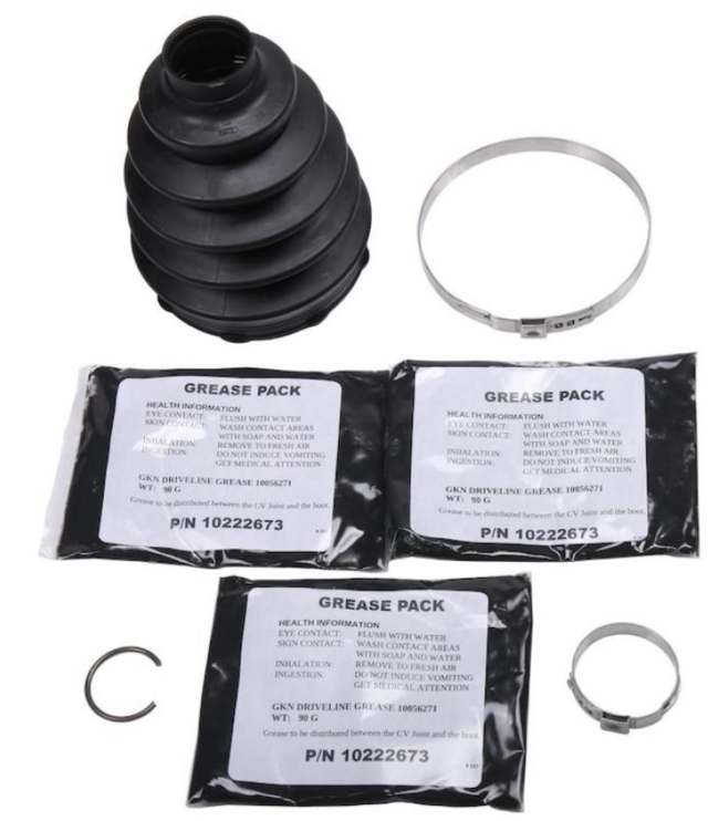 19301961 - : Rear Wheel Half-Shaft Outer Constant Velocity (CV) Boot Kit with Clamps and Ring for Chevrolet: Corvette Image