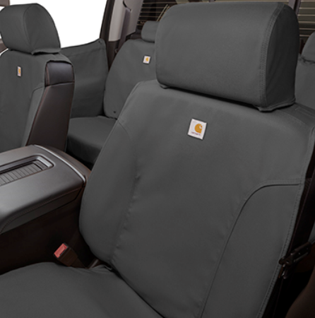 84277440 - Interior: Cover Carhartt Front Bucket Seat for Chevrolet: Silverado 1500 LD, Silverado 2500 HD, Silverado 3500 HD, Suburban, Suburban 3500 HD, Tahoe | GMC: Sierra 1500, Sierra 1500 Limited, Sierra 2500 HD, Sierra 3500 HD, Yukon, Yukon XL Image