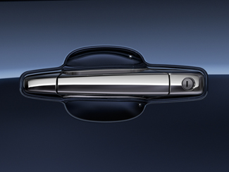 22980568 - Exterior: Outside Door Handles Chrome for Chevrolet: Avalanche, Silverado 1500, Silverado 1500 Classic, Silverado 1500 HD Classic, Silverado 2500 HD, Silverado 2500 HD Classic, Silverado 3500 Classic, Silverado 3500 HD, Suburban 1500, Suburban 2500, Tahoe | GMC: Sierra 1500, Sierra 1500 Classic, Sierra 1500 HD, Sierra 1500 HD Classic, Sierra 2500, Sierra 2500 HD, Sierra 2500 HD Classic, Sierra 3500, Sierra 3500 Classic, Sierra 3500 HD, Yukon, Yukon XL 1500, Yukon XL 2500 Image