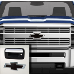 23463799 - : Exterior Trim, Emblems Replaced by Part Number 84346558 for GM Image