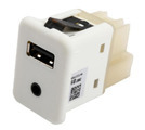 20870101 - Body: Auxiliary Jack for Buick: LaCrosse | Cadillac: SRX | Chevrolet: Camaro, Equinox, Sonic, SS, Volt | GMC: Terrain Image