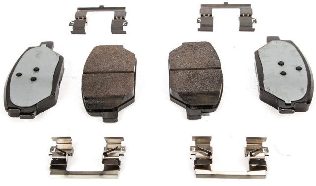 84259368 - : Front Disc Brake Pad Set with Clips for Buick: Envision, LaCrosse, Regal Sportback, Regal TourX | Chevrolet: Camaro, Equinox | GMC: Terrain Image