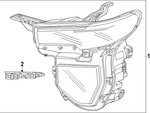 86308366 - : (Replaces 85820540) Passenger Side Headlamp for GM Image