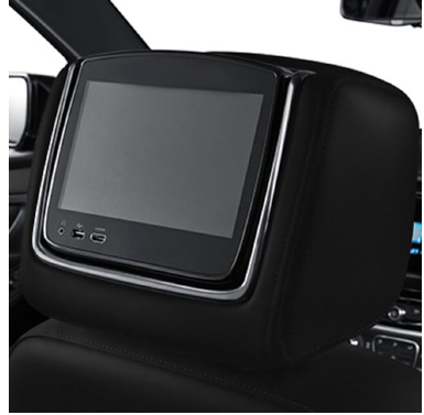 84337913 - : Display Part No. 84337913 - Rear-Seat Infotainment System in Jet Black Cloth with Mojave Stitching for Chevrolet: Traverse Image