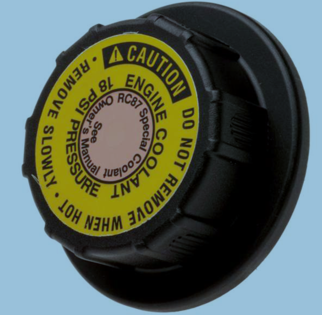 25713160 - Cooling System: Radiator Cap for Buick: Commercial Chassis, Roadmaster, Skylark | Cadillac: Fleetwood, Seville | Chevrolet: Beretta, Caprice, Cavalier, Corsica, Corvette, Impala, Malibu | Oldsmobile: Achieva, Aurora, Cutlass, Cutlass Supreme, Intrigue | Pontiac: Grand Am, GTO, Sunfire | Saturn: SC1, SC2, SL, SL1, SL2, SW1, SW2 Image