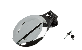 23441976 - Exterior: Fuel Door, Chrome, 5ft 8in Short Box for Chevrolet: Silverado 1500, Silverado 2500 HD, Silverado 3500 HD Image