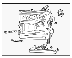 84989876 - : Headlamp (Replaces Part Number 84547821) for GM Image