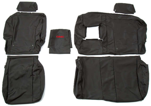 23443853 - Interior: Cover, Rear Bench 60-40 Split W\\/Armrest for GMC: Sierra 1500, Sierra 2500 HD, Sierra 3500 HD Image