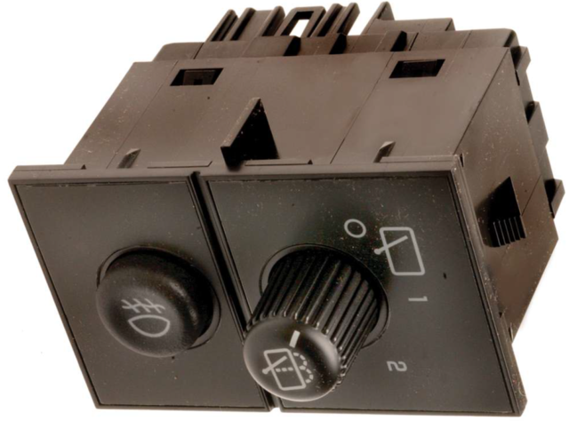 15143158 - Electrical: Fog Lamp Switch for Cadillac: Escalade, Escalade ESV, Escalade EXT | Chevrolet: Avalanche 1500, Avalanche 2500, Silverado 1500, Silverado 1500 HD, Silverado 2500, Silverado 2500 HD, Silverado 3500, Suburban 1500, Suburban 2500, Tahoe | GMC: Sierra 1500, Sierra 1500 HD, Sierra 2500, Sierra 2500 HD, Sierra 3500, Yukon, Yukon XL 1500, Yukon XL 2500 Image