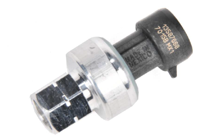13587668 - HVAC: Pressure Sensor for Buick: Cascada, Century, Enclave, Encore, Envision, LaCrosse, LeSabre, Lucerne, Park Avenue, Rainier, Regal, Regal Sportback, Regal TourX, Rendezvous, Terraza, Verano | Cadillac: ATS, CT6, CTS, DeVille, DTS, ELR, Escalade, Escalade ESV, Escalade EXT, Seville, SRX, XLR, XT5, XT6, XTS | Chevrolet: Avalanche, Avalanche 1500, Avalanche 2500, Blazer, Bolt EV, Camaro, Caprice, Captiva Sport, Cavalier, Classic, Cobalt, Colorado, Corvette, Cruze, Cruze Limited, Equinox, Express 1500, Express 2500, Express 3500, Express 4500, HHR, Impala, Impala Limited, LCF 3500, LCF 3500HG, Malibu, Malibu Limited, Monte Carlo, Silverado 1500, Silverado 1500 Classic, Silverado 1500 HD, Silverado 1500 HD Classic, Silverado 1500 LD, Silverado 2500, Silverado 2500 HD, Silverado 2500 HD Classic, Silverado 3500, Silverado 3500 Classic, Silverado 3500 HD, Sonic, Spark, Spark EV, SS, SSR, Suburban, Suburban 1500, Suburban 2500, Suburban 3500 HD, Tahoe, Trailblazer, Trailblazer EXT, Traverse, Traverse Limited, Trax, Uplander, Venture, Volt | GMC: Acadia, Acadia Limited, Canyon, Envoy, Envoy XL, Savana 1500, Savana 2500, Savana 3500, Savana 4500, Sierra 1500, Sierra 1500 Classic, Sierra 1500 HD, Sierra 1500 HD Classic, Sierra 1500 Limited, Sierra 2500, Sierra 2500 HD, Sierra 2500 HD Classic, Sierra 3500, Sierra 3500 Classic, Sierra 3500 HD, Terrain, Yukon, Yukon XL, Yukon XL 1500, Yukon XL 2500 | Hummer: H2, H3, H3T | Oldsmobile: Alero, Aurora | Pontiac: Aztek, Bonneville, G3, G5, G6, G8, Grand Am, Grand Prix, Montana, Solstice, Sunfire | Saturn: Aura, Ion, L100, L200, L300, LS, LS1, LS2, LW1, LW2, LW200, LW300, Outlook, Relay, Sky, Vue Image