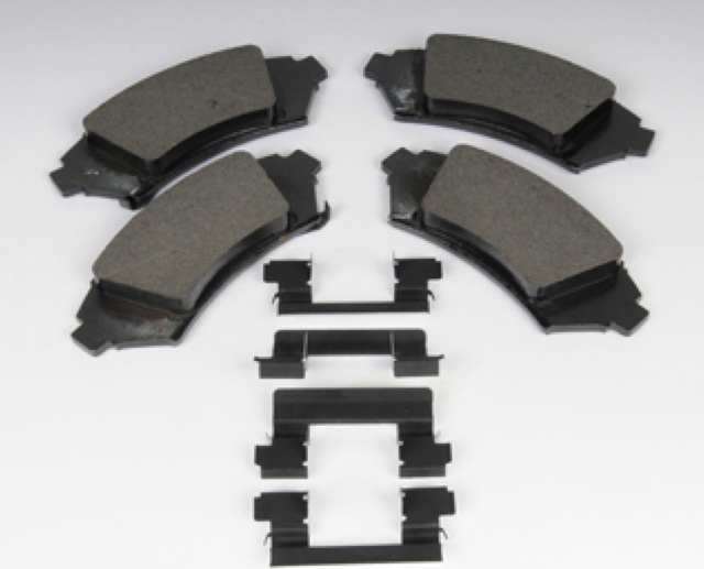 19152666 - Brakes: Brake Pads for Buick: Century, LeSabre, Park Avenue, Regal, Riviera | Cadillac: DeVille, Eldorado, Seville | Chevrolet: Impala, Monte Carlo, Venture | Oldsmobile: Aurora, Intrigue, Silhouette | Pontiac: Bonneville, Grand Prix, Montana, Trans Sport Image