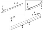 86275882 - : (Replaces 85036163) Front Rocker Molding for GM Image