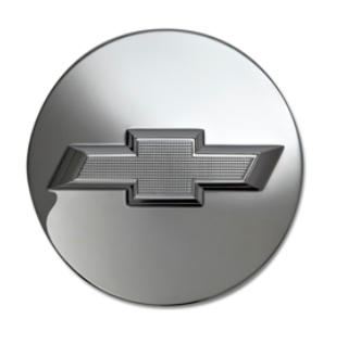 19301593 - : Chrome w/Chrome Bowtie Logo Wheel Center Cap for Chevrolet: Silverado 1500, Silverado 1500 LD, Silverado 1500 LTD, Silverado 2500 HD, Silverado 3500 HD, Suburban, Suburban 3500 HD, Tahoe Image