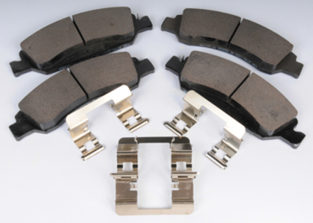 19257667 - : Disc Brake Pad Set for Cadillac: Escalade, Escalade ESV, Escalade EXT | Chevrolet: Avalanche, Silverado 1500, Silverado 1500 Classic, Suburban 1500, Tahoe | GMC: Sierra 1500, Sierra 1500 Classic, Yukon, Yukon XL 1500 Image