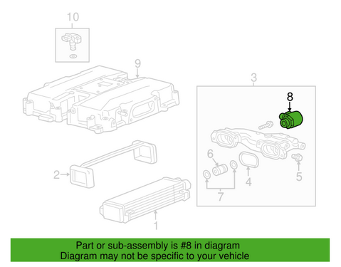 12686826 - : Fitting (Replaeces Part Number 12652321) for Cadillac: ATS, CT4, CTS Image
