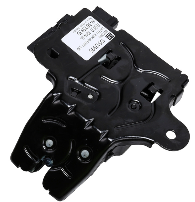 13513995 - Body: Latch for Buick: Cascada, LaCrosse, Regal, Verano | Cadillac: ATS, CT4, CT5, CTS, ELR, XTS | Chevrolet: Camaro, Corvette, Cruze, Cruze Limited, Impala, Malibu, Malibu Limited, Silverado 1500, Sonic | GMC: Sierra 1500 Image