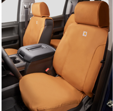 84277439 - : Cover Carhartt Front Bucket Seat for Chevrolet: Silverado 1500 LD, Silverado 2500 HD, Silverado 3500 HD, Suburban, Suburban 3500 HD, Tahoe | GMC: Sierra 1500, Sierra 1500 Limited, Sierra 2500 HD, Sierra 3500 HD, Yukon, Yukon XL Image